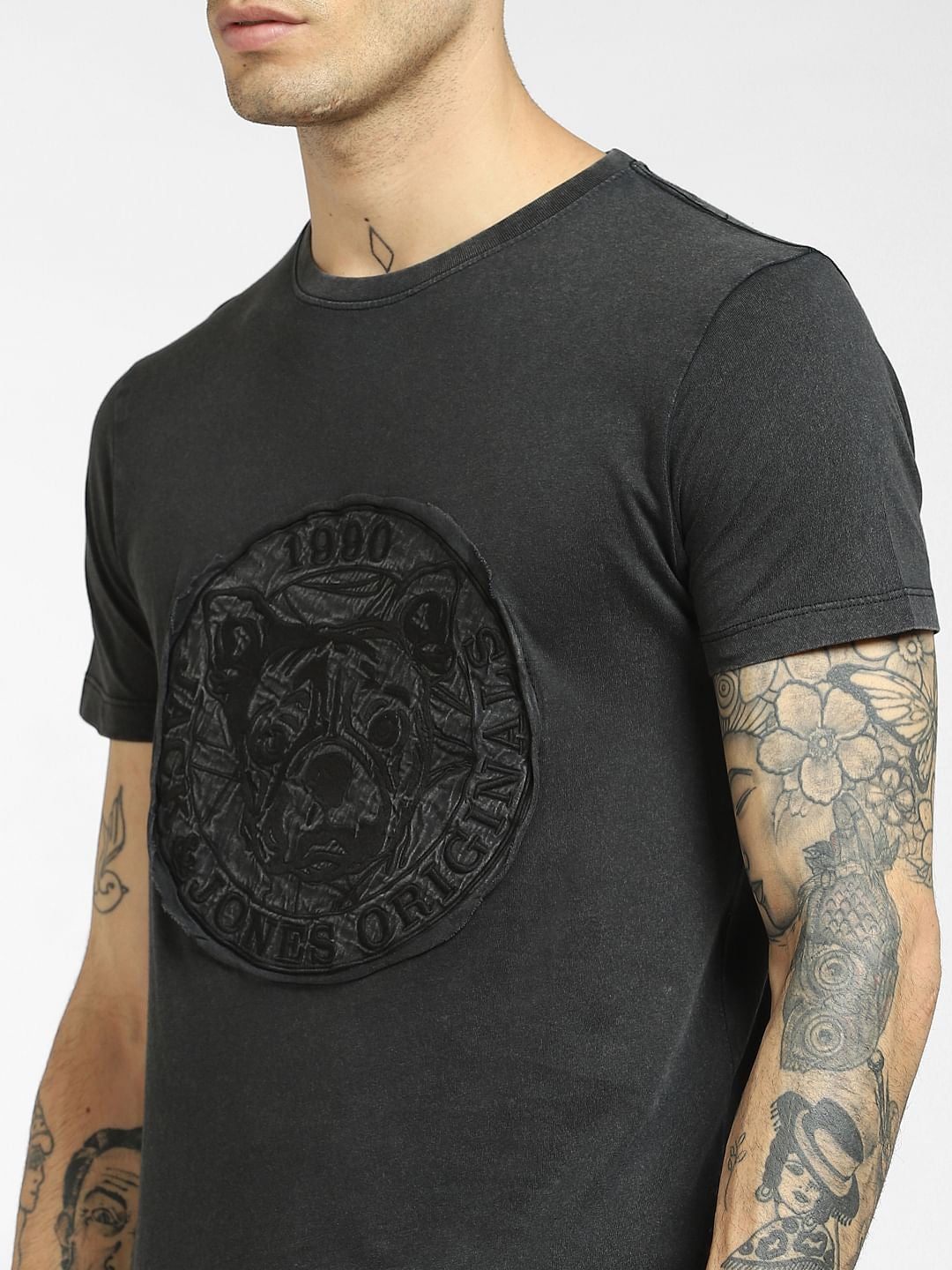 Dark Grey Crew Neck T-shirt