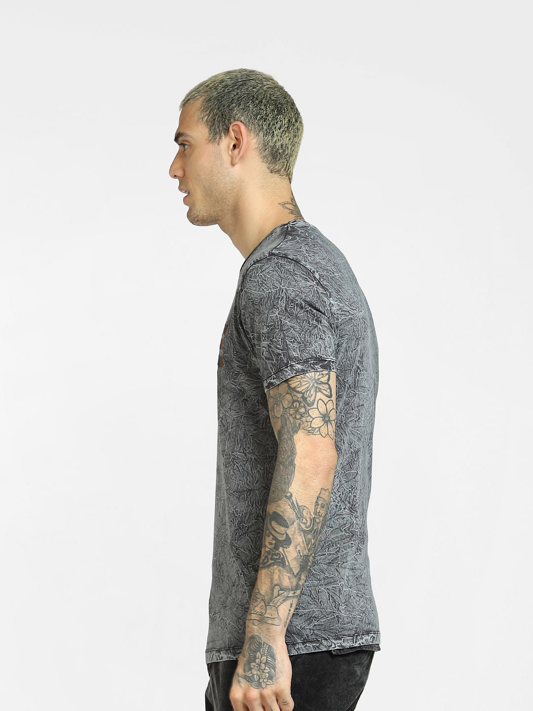 Black All Over Print T-shirt