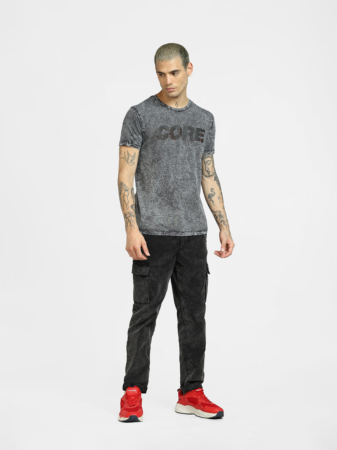 Black All Over Print T-shirt