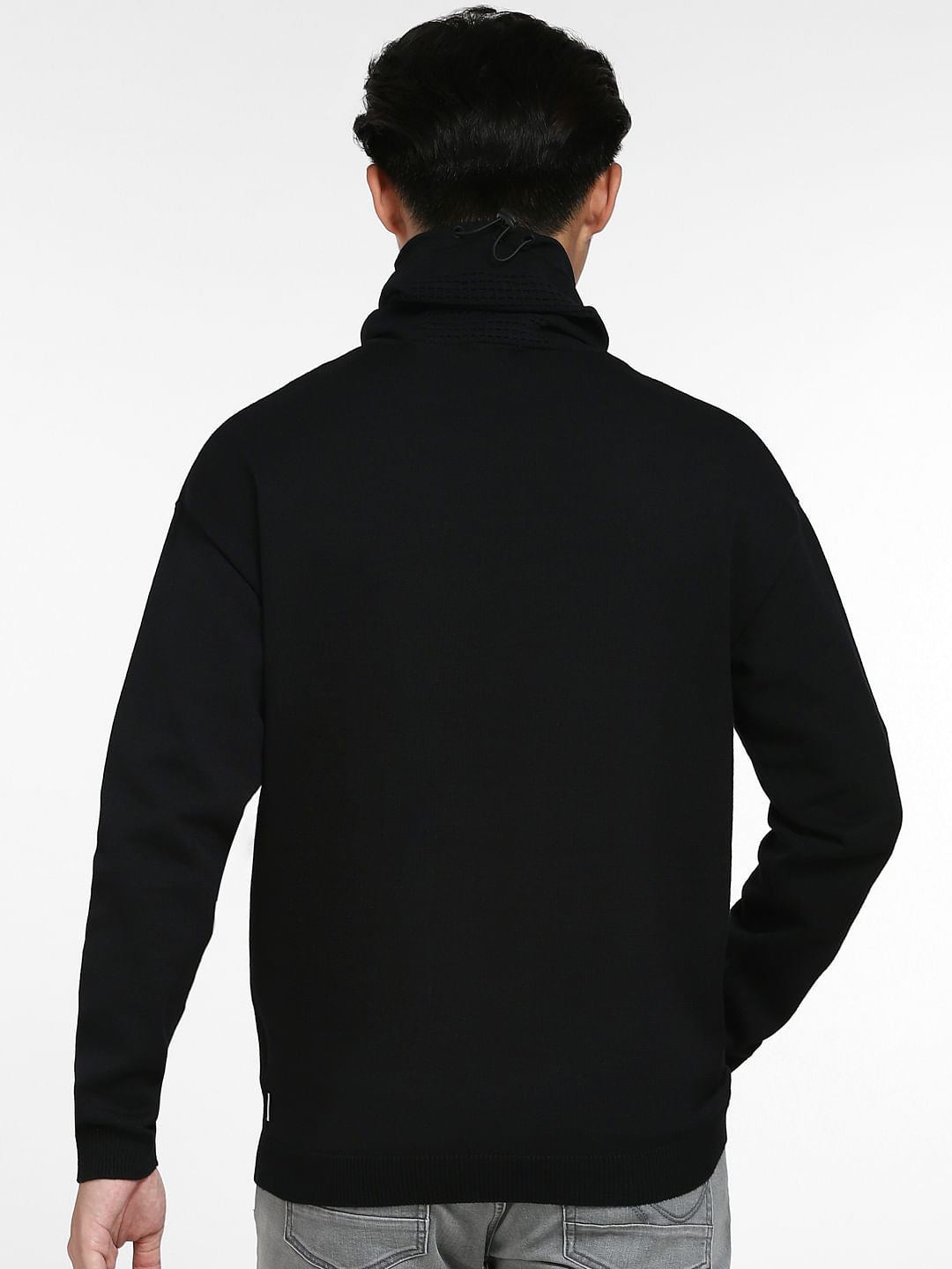 Black High Neck Pullover