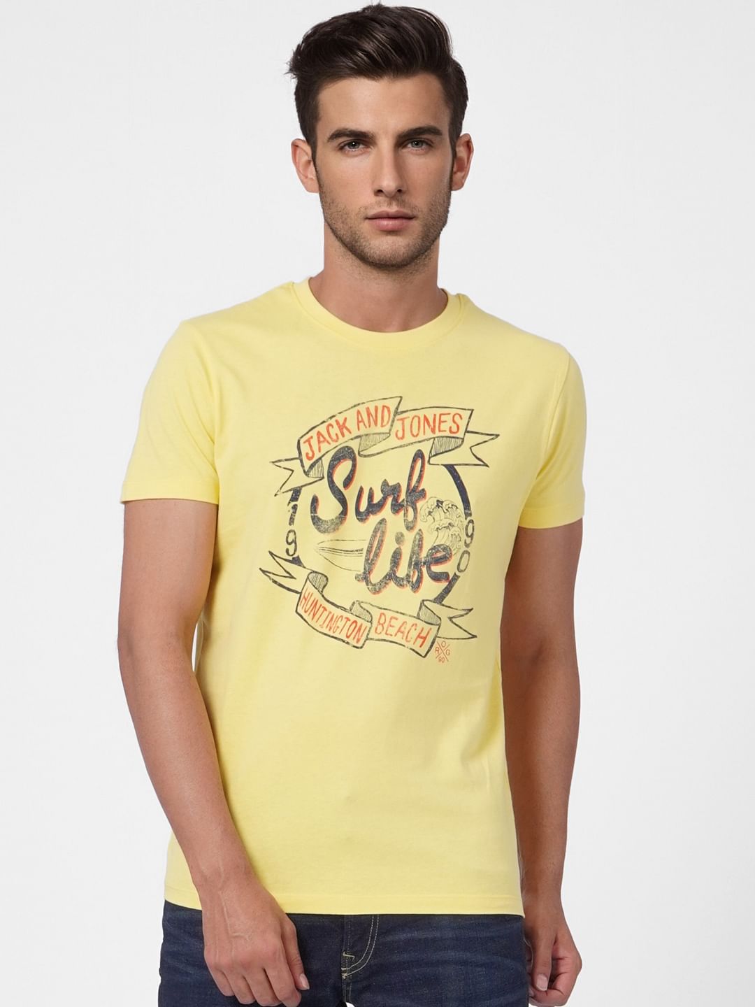 Yellow Graphic Print T-shirt