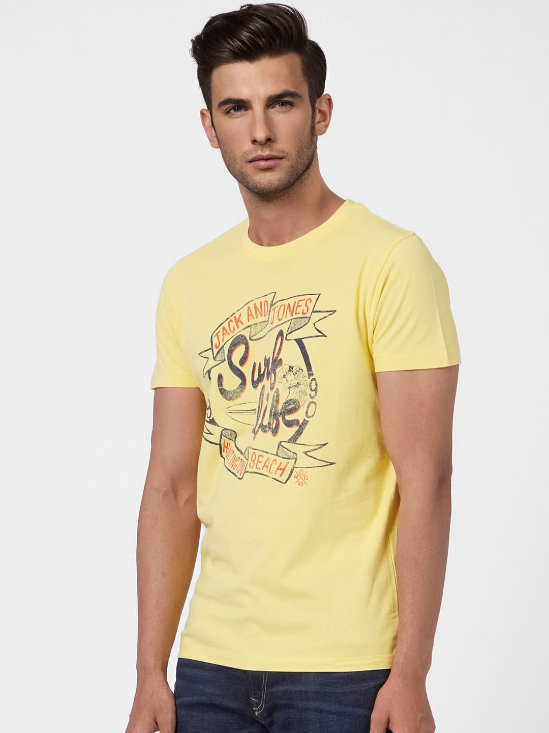 Yellow Graphic Print T-shirt