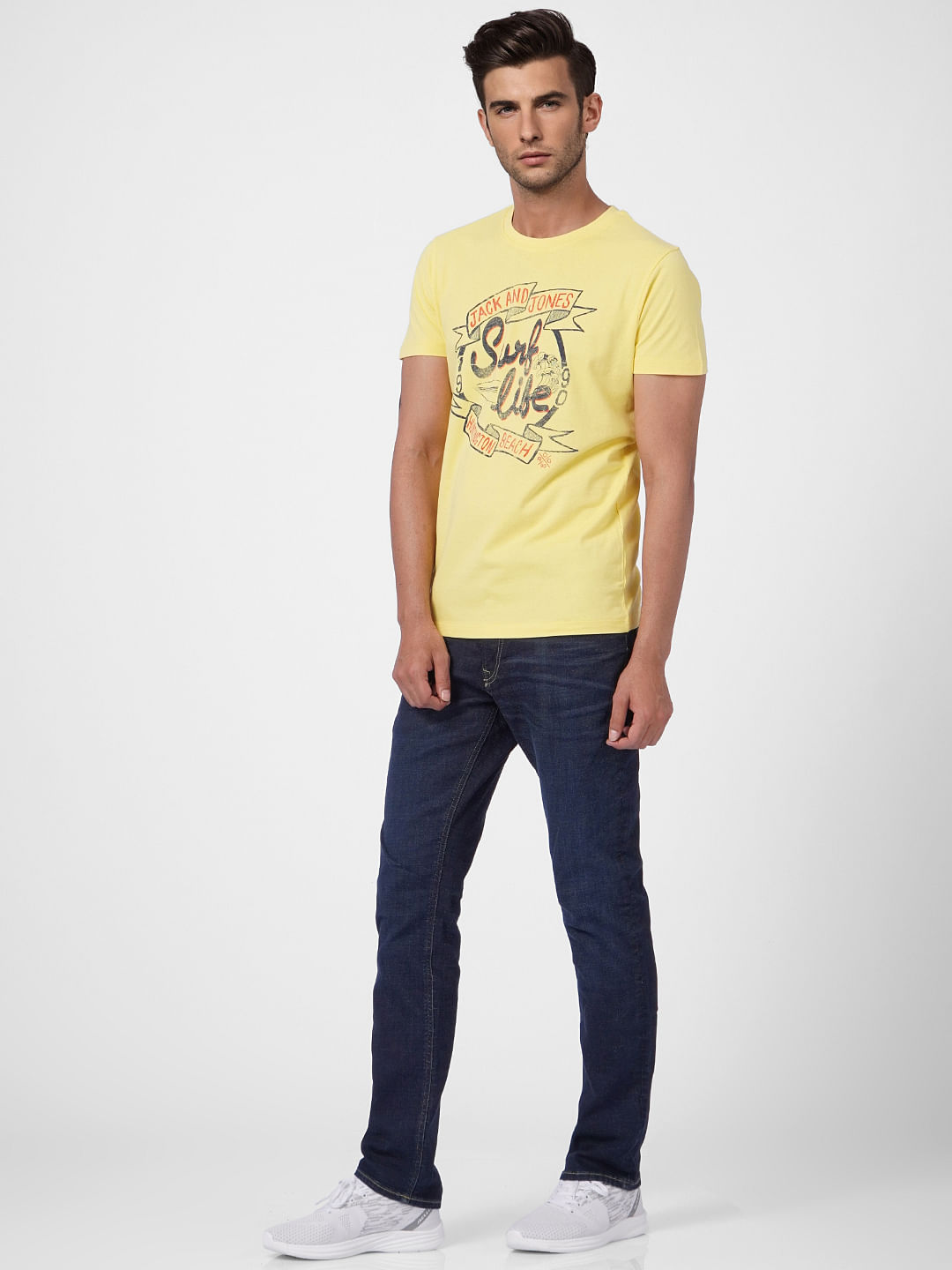 Yellow Graphic Print T-shirt