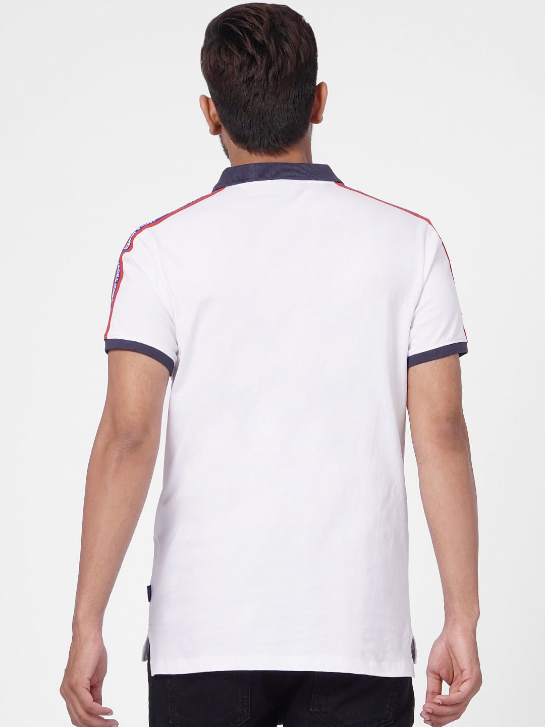 White Polo Neck T-shirt