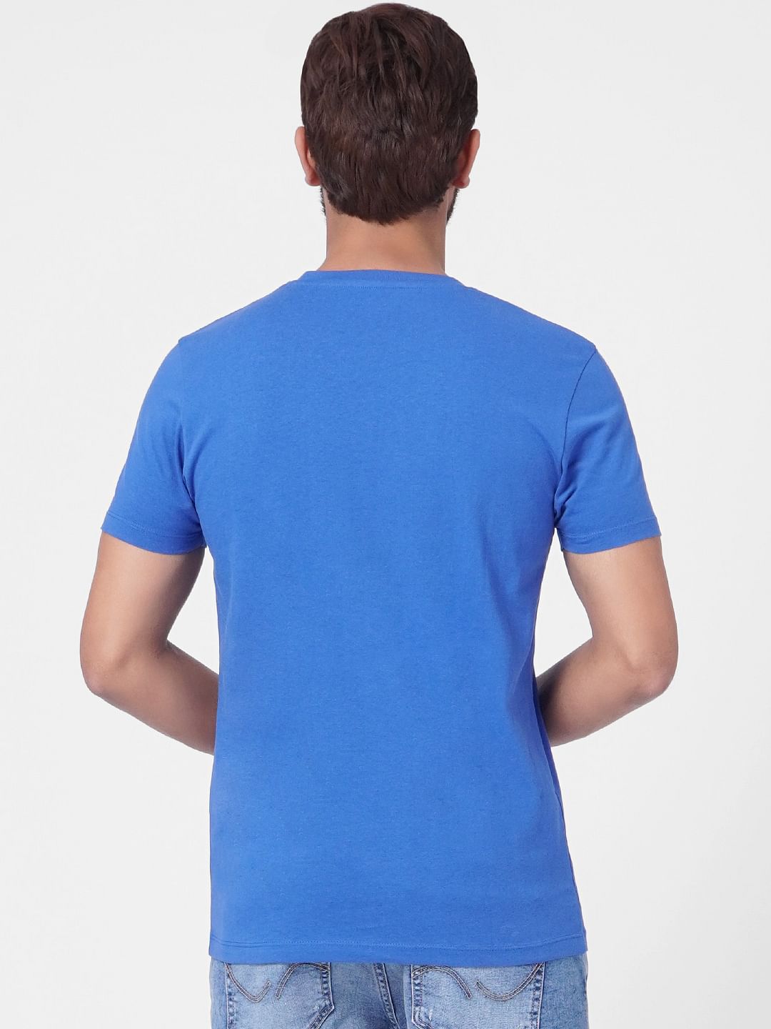 Blue Crew Neck T-shirt
