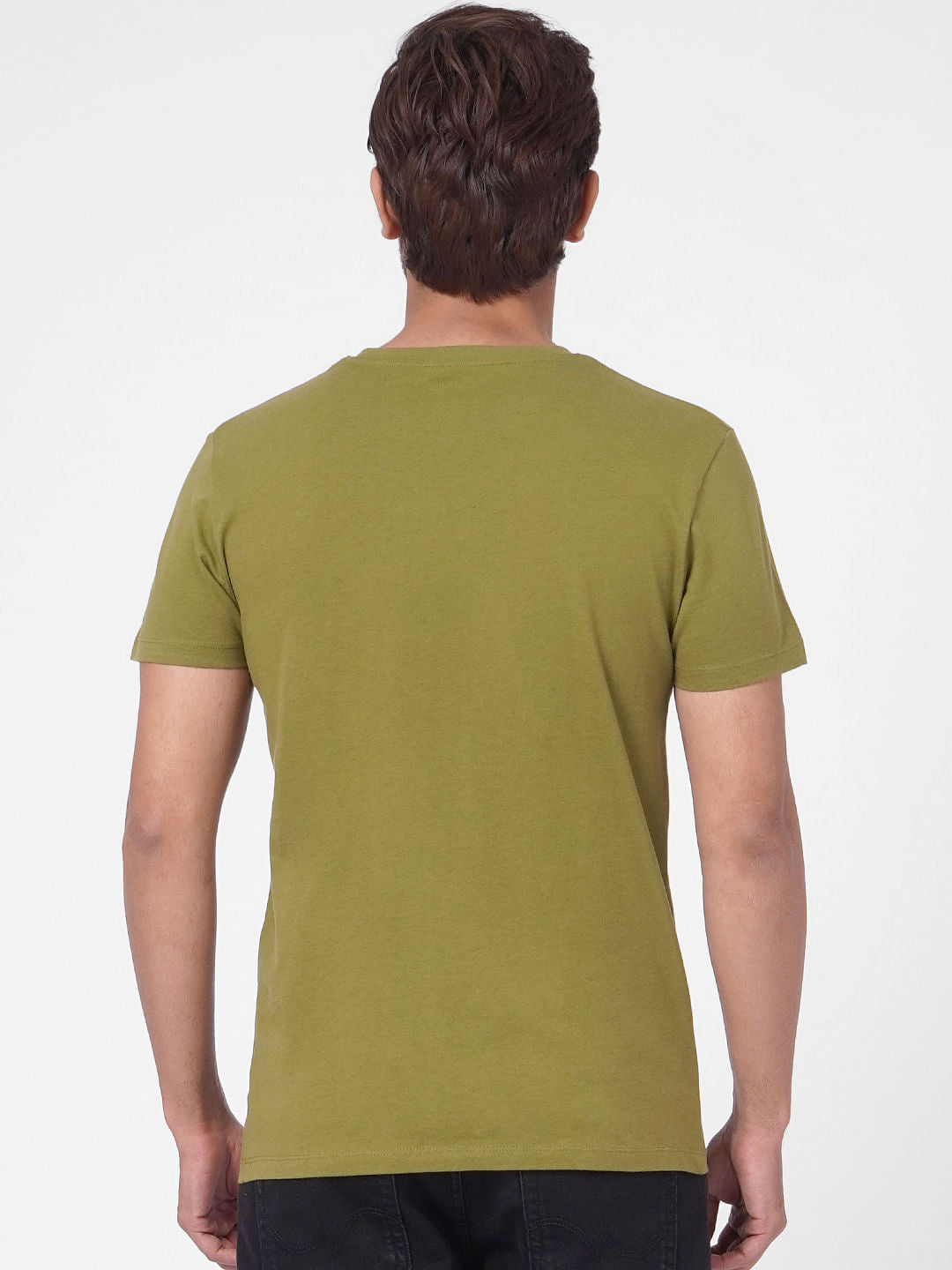 Green Graphic Print Crew Neck T-shirt