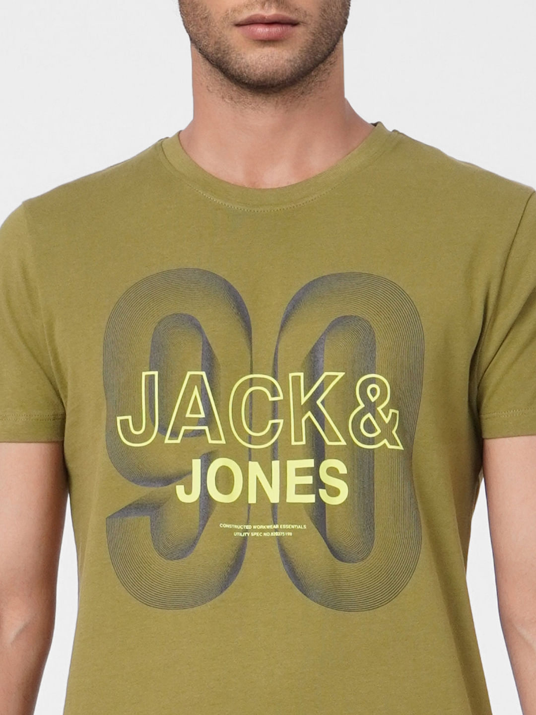 Green Graphic Print Crew Neck T-shirt