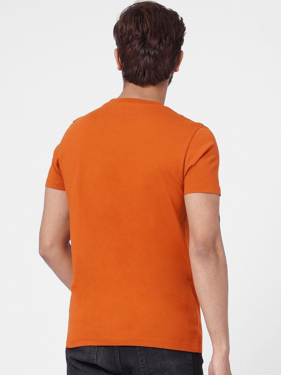 Orange Crew Neck T-shirt