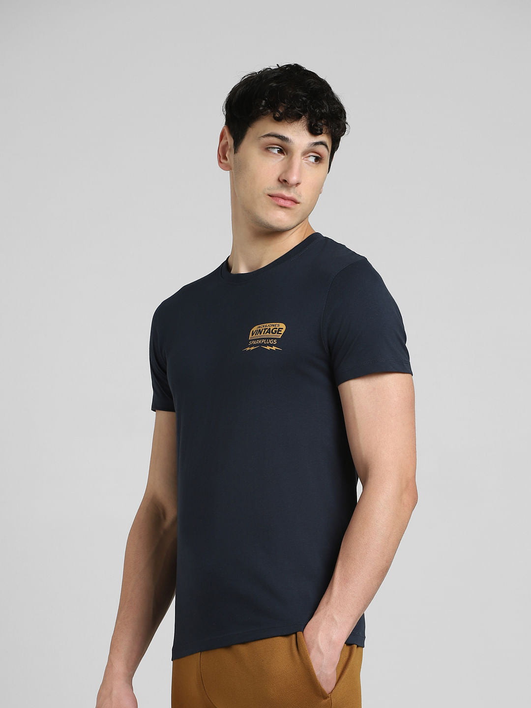 Blue Crew Neck T-shirt