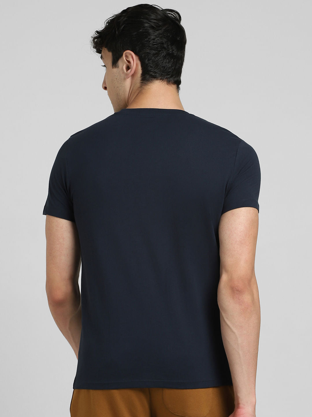 Blue Crew Neck T-shirt