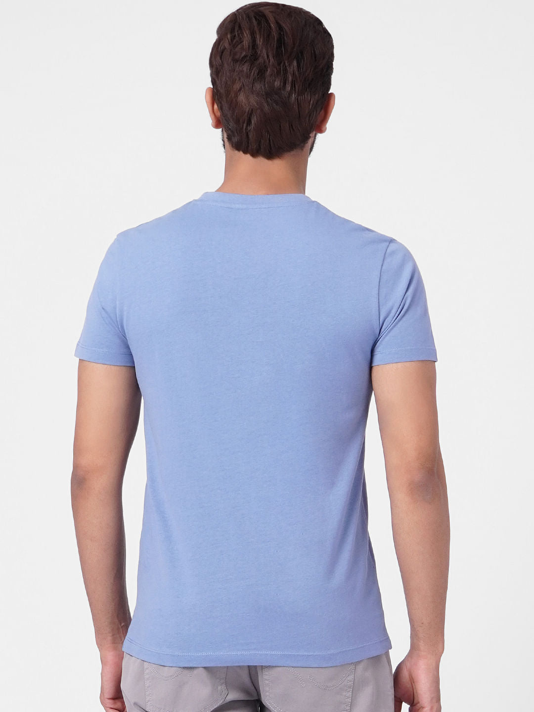 Blue Crew Neck T-shirt