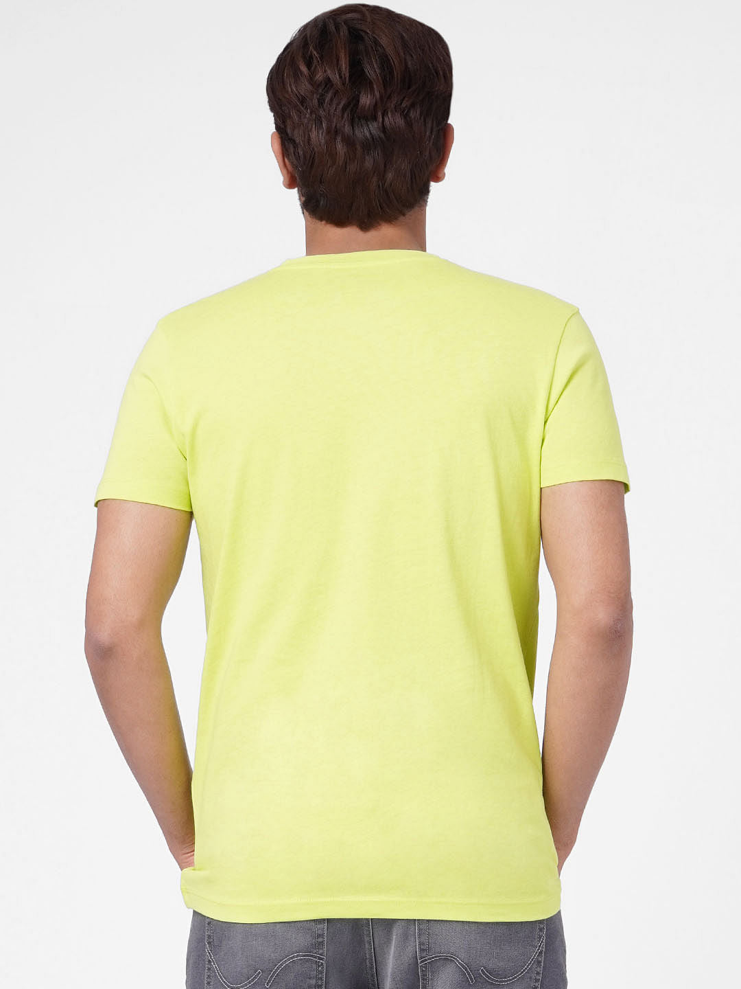 Lime Green Green Graphic Print T-shirt