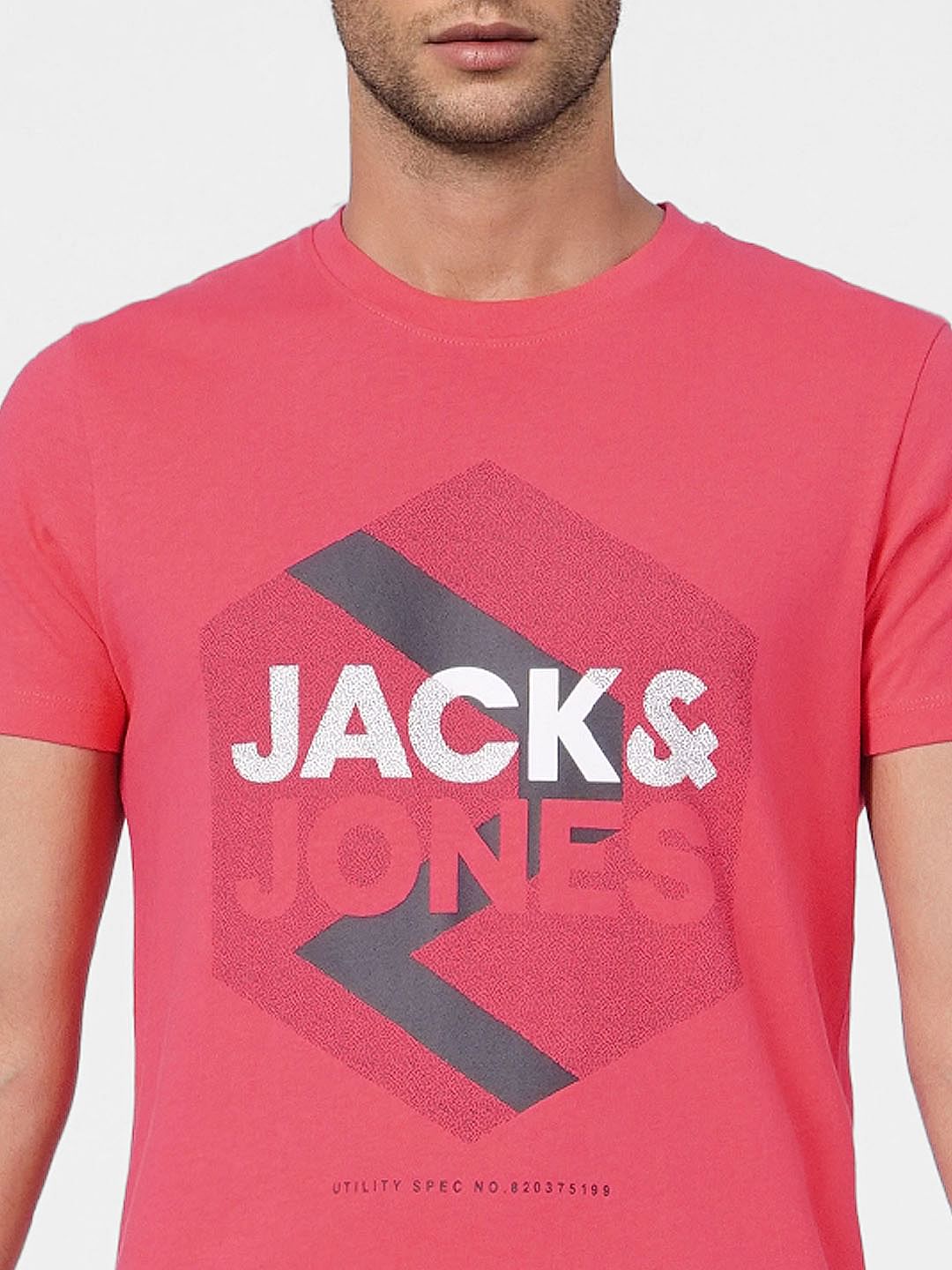 Pink Graphic Print Crew Neck T-shirt
