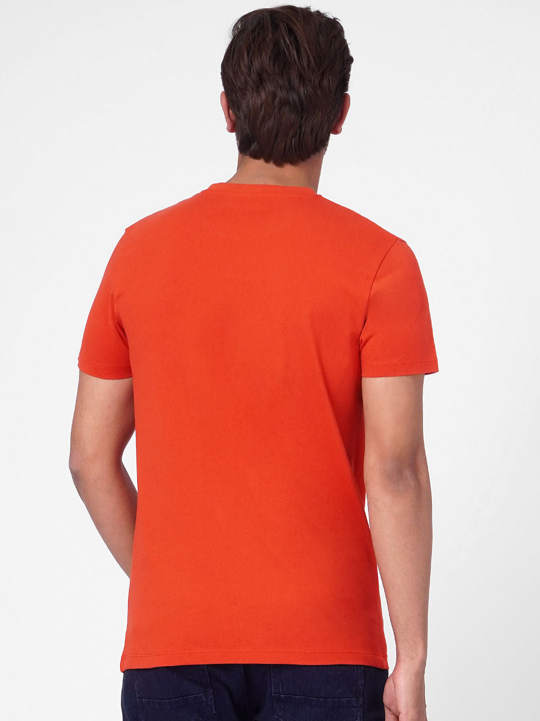 Red Graphic Print Crew Neck T-shirt