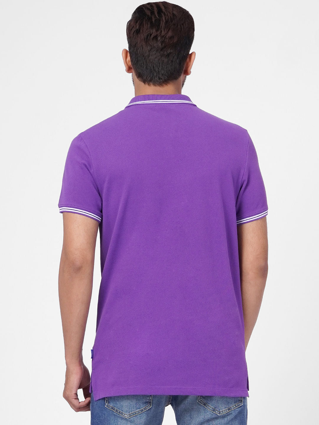 Purple Polo Neck T-shirt