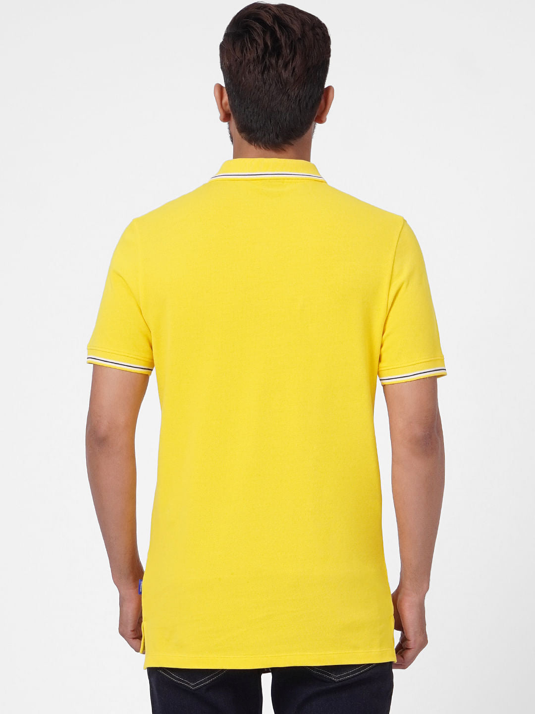 Yellow Polo Neck T-shirt