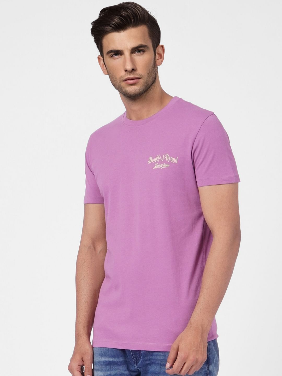 Purple Crew Neck T-shirt