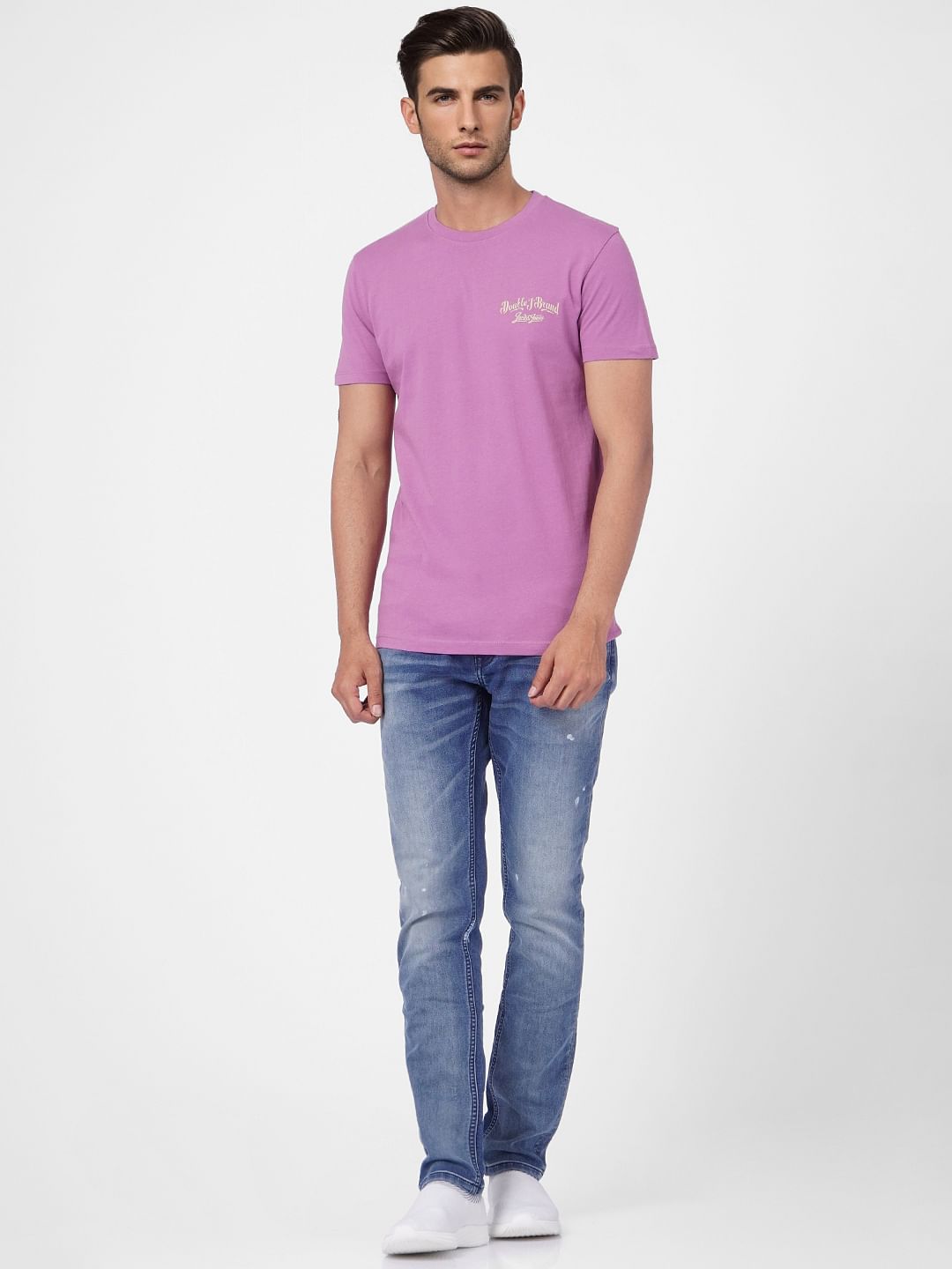Purple Crew Neck T-shirt