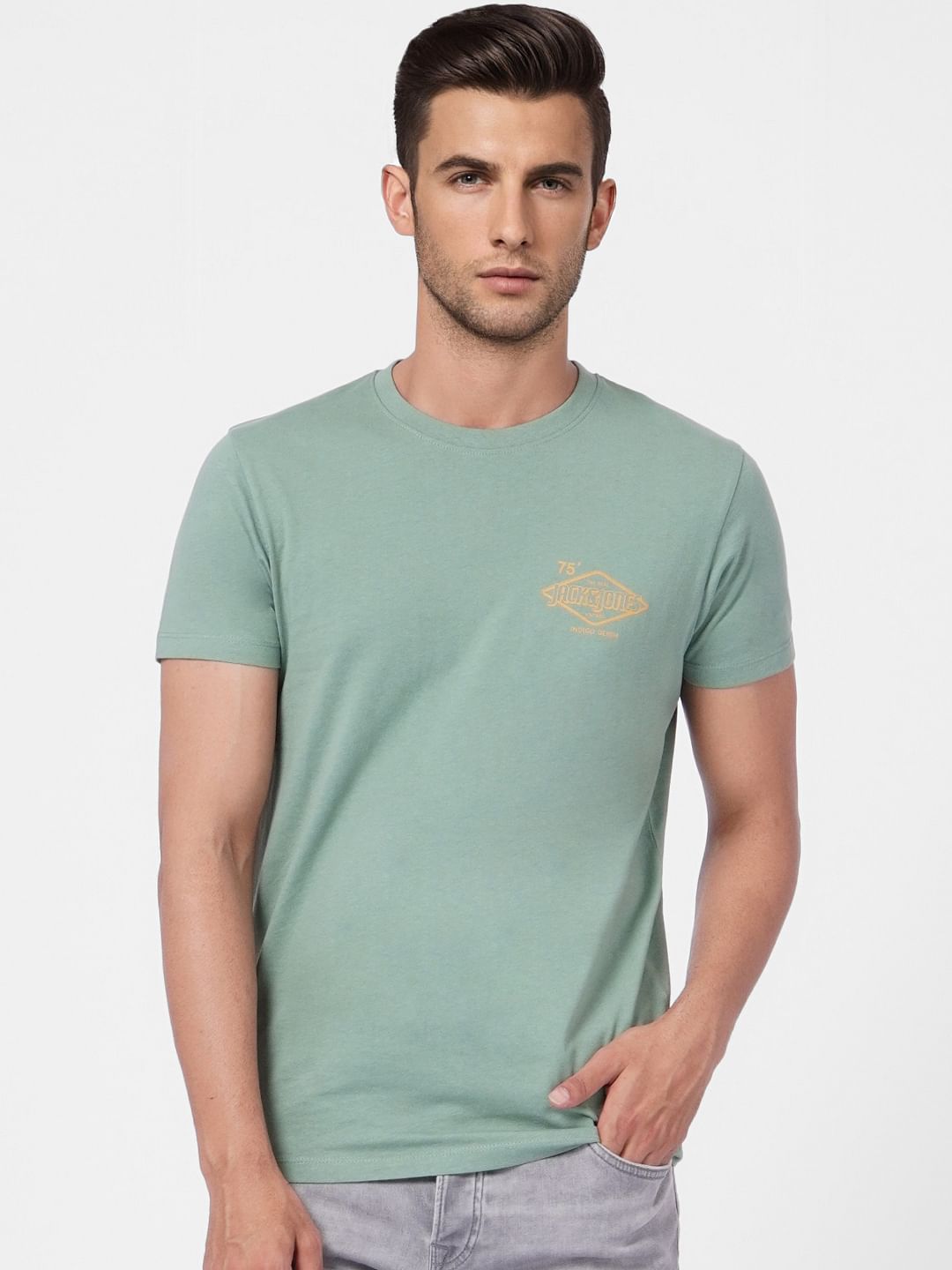 Green Crew Neck T-shirt