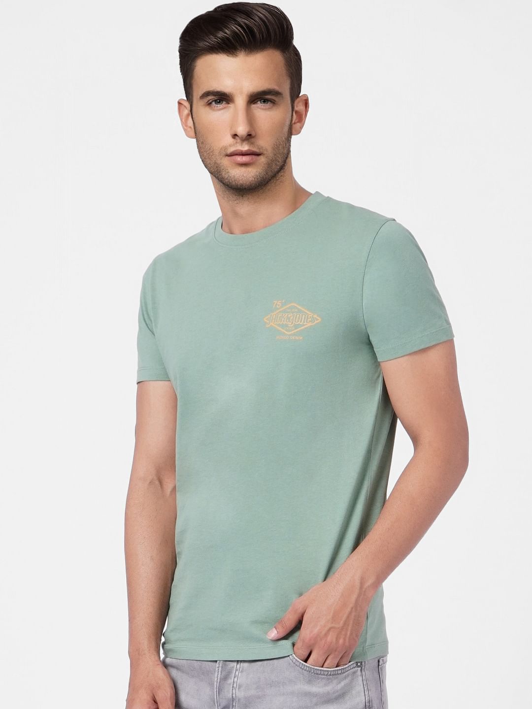 Green Crew Neck T-shirt