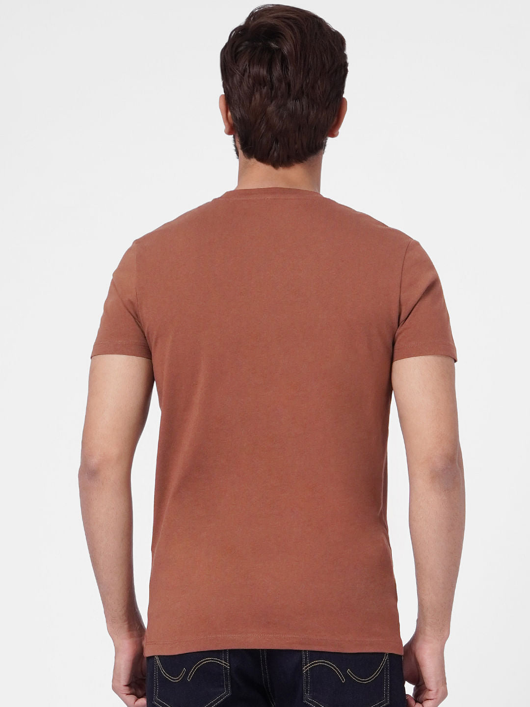 Brown Crew Neck T-shirt