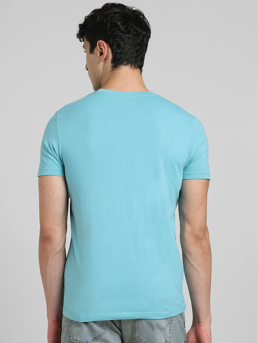 Light Blue Crew Neck T-shirt