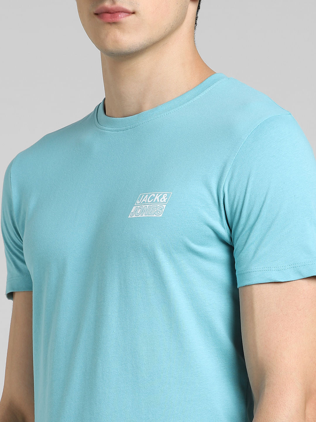 Light Blue Crew Neck T-shirt
