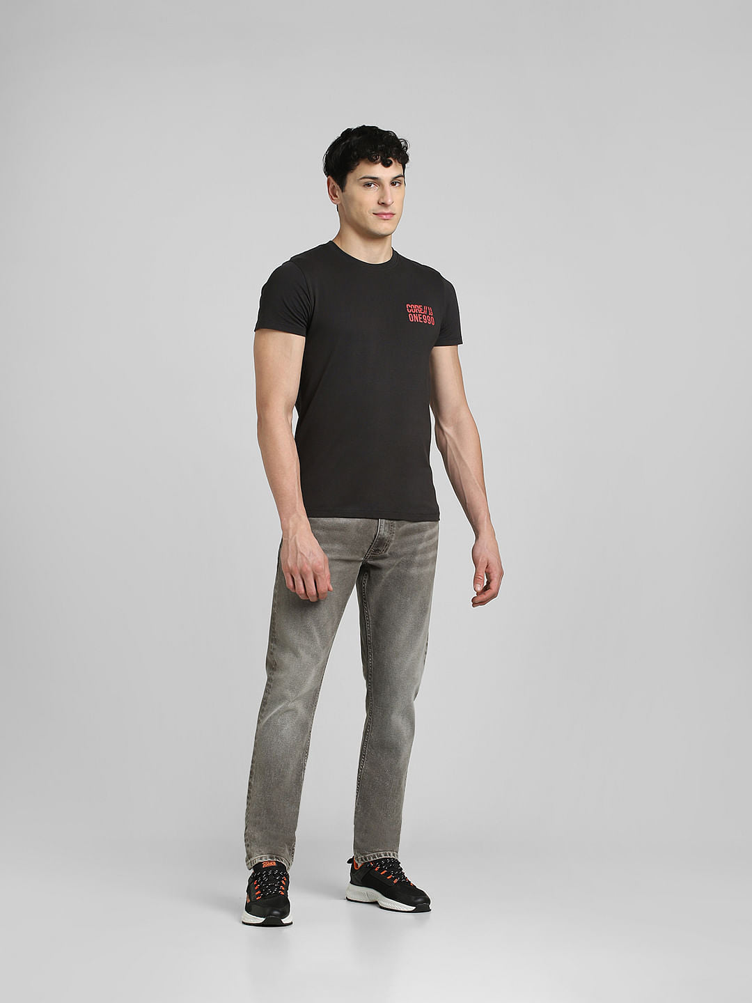 Black Crew Neck T-shirt