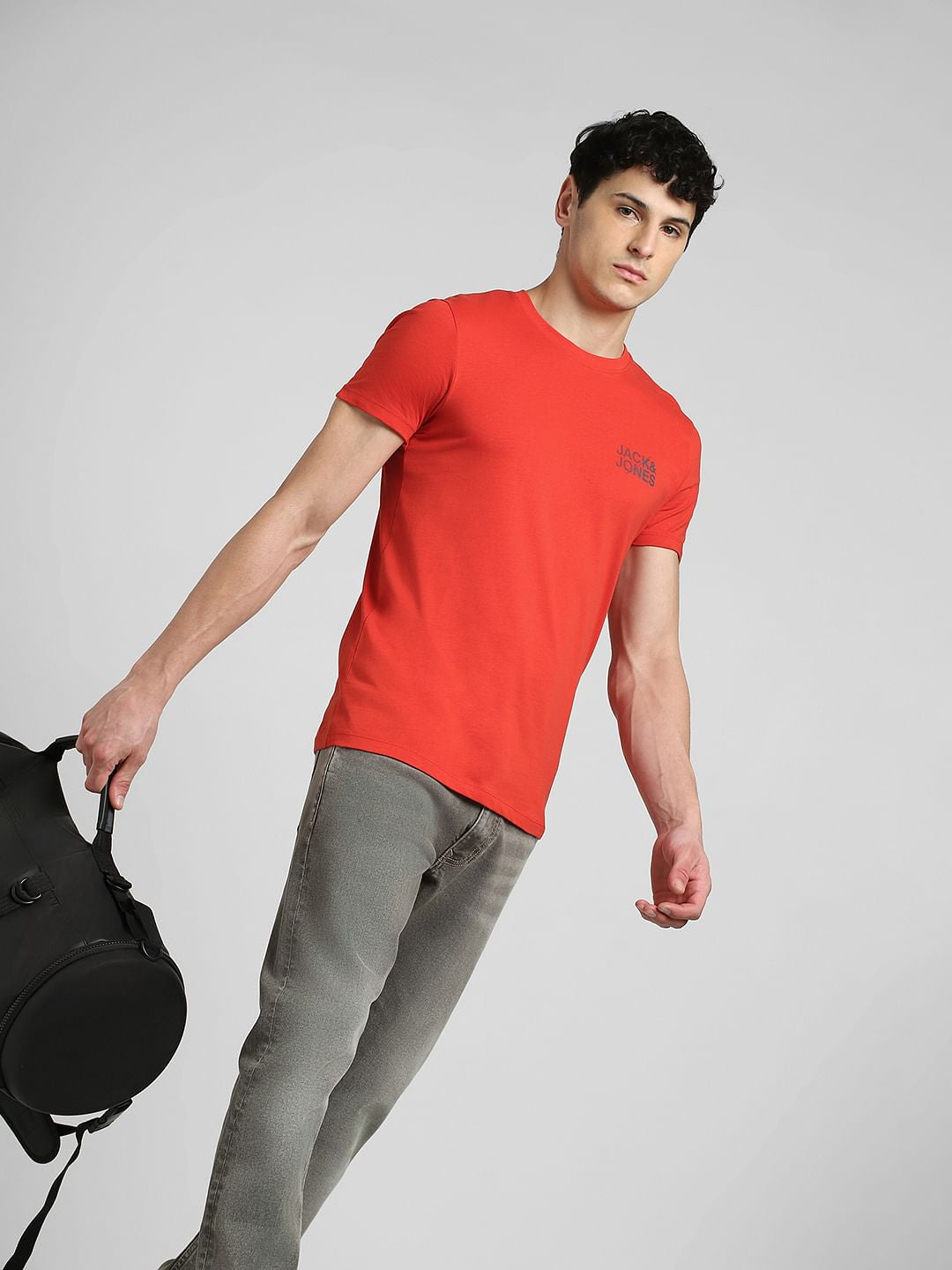 Red Crew Neck T-shirt