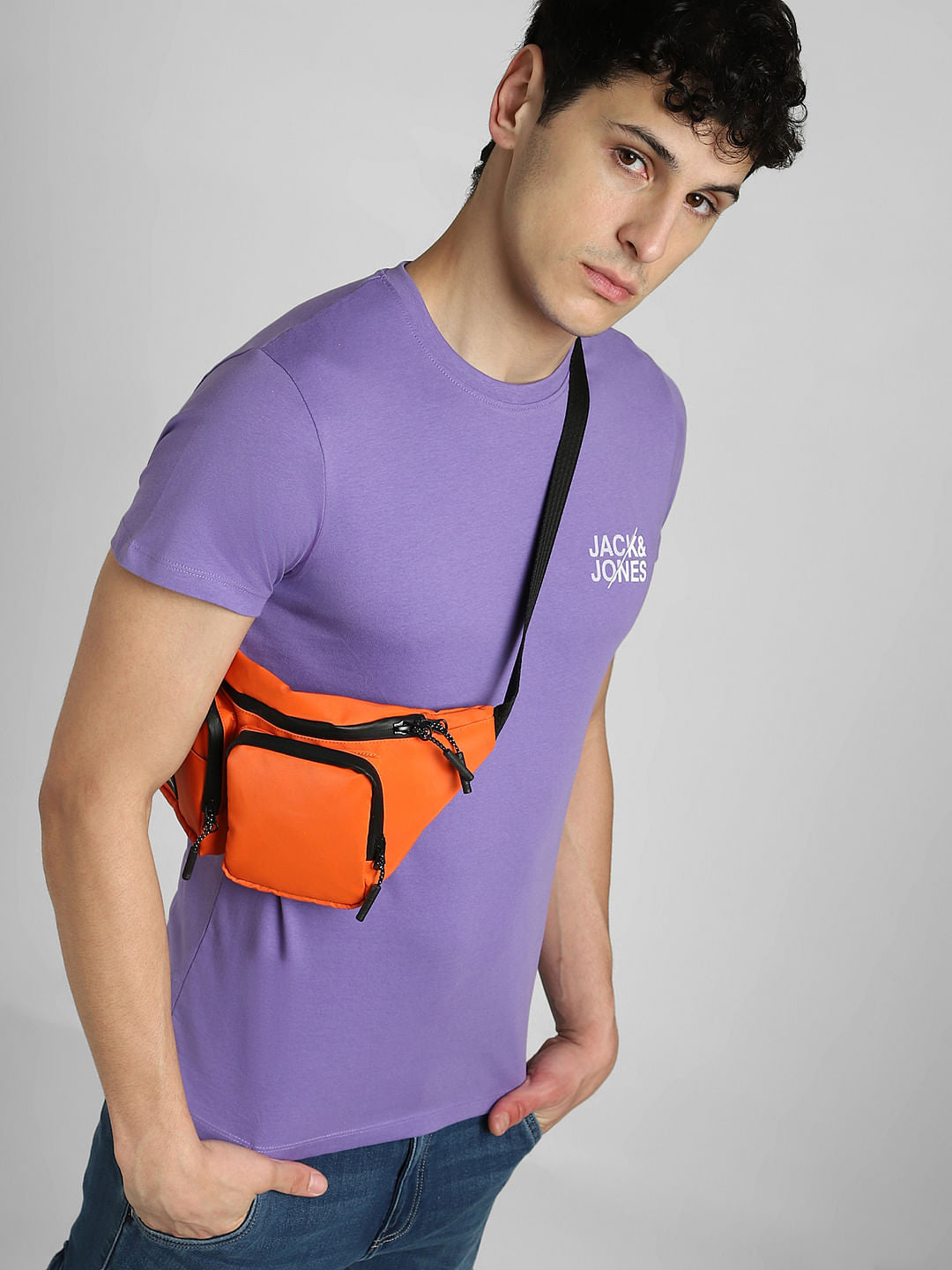 Purple Crew Neck T-shirt