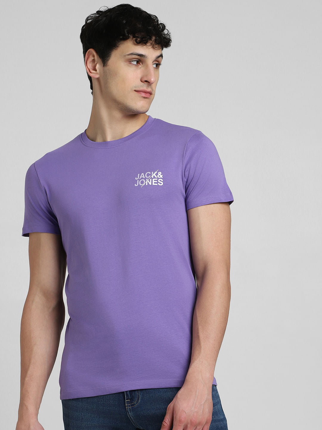 Purple Crew Neck T-shirt