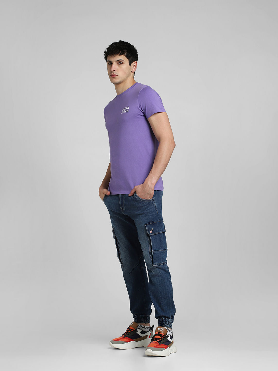 Purple Crew Neck T-shirt