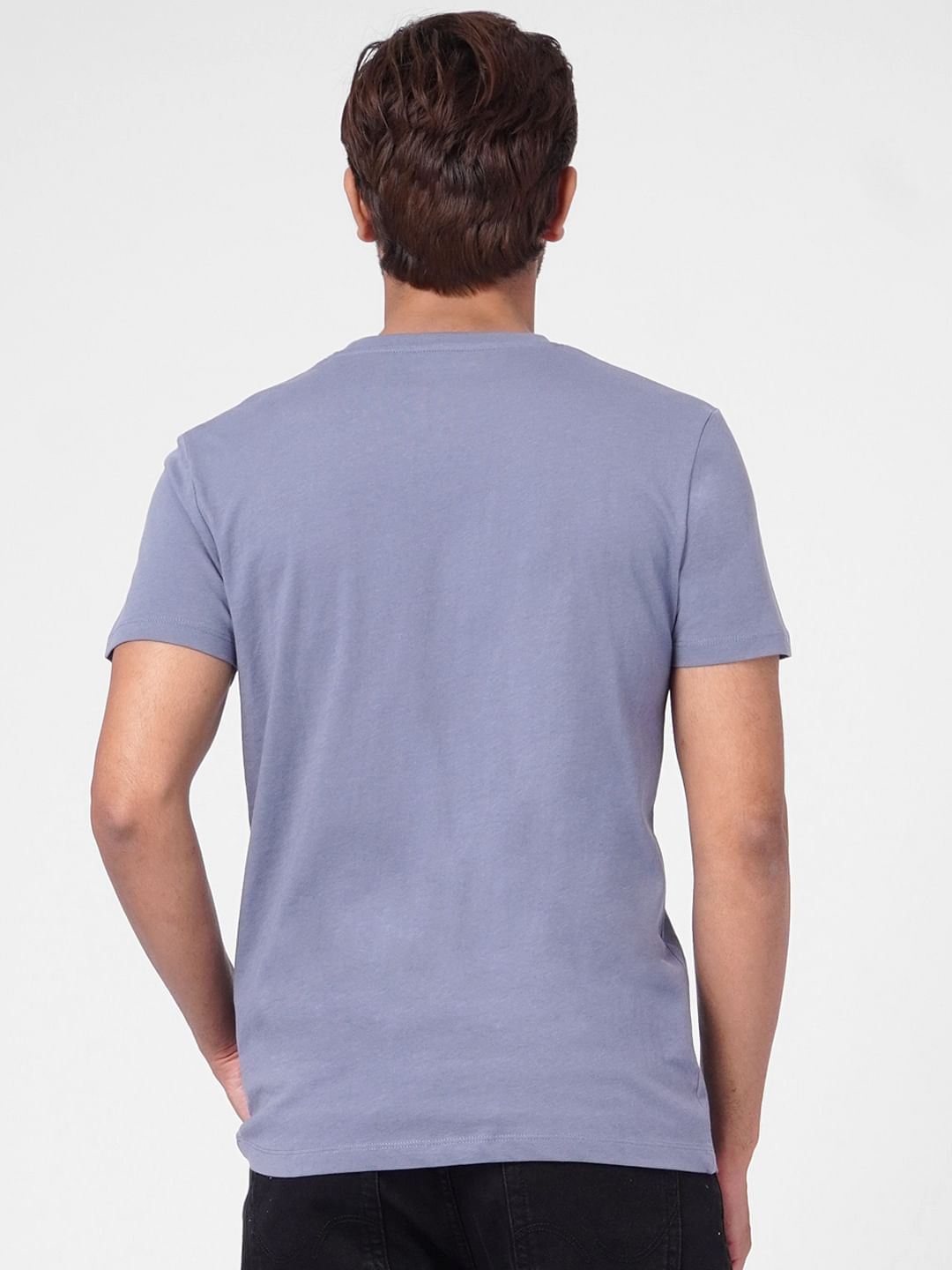 Faded Blue Crew Neck T-shirt