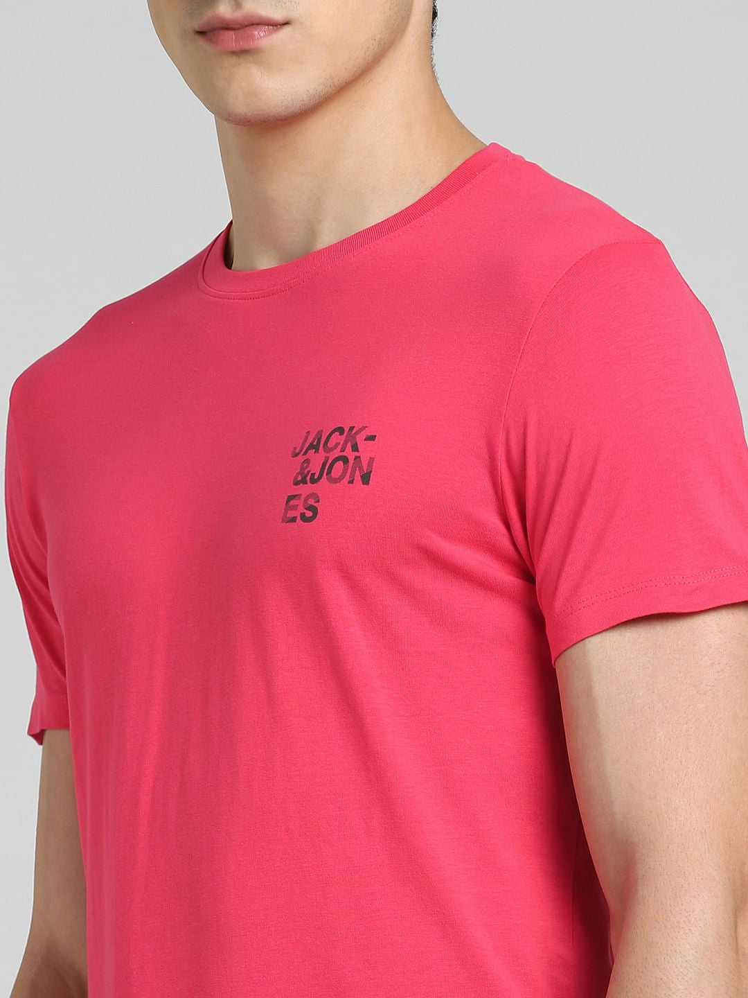 Pink Crew Neck T-shirt