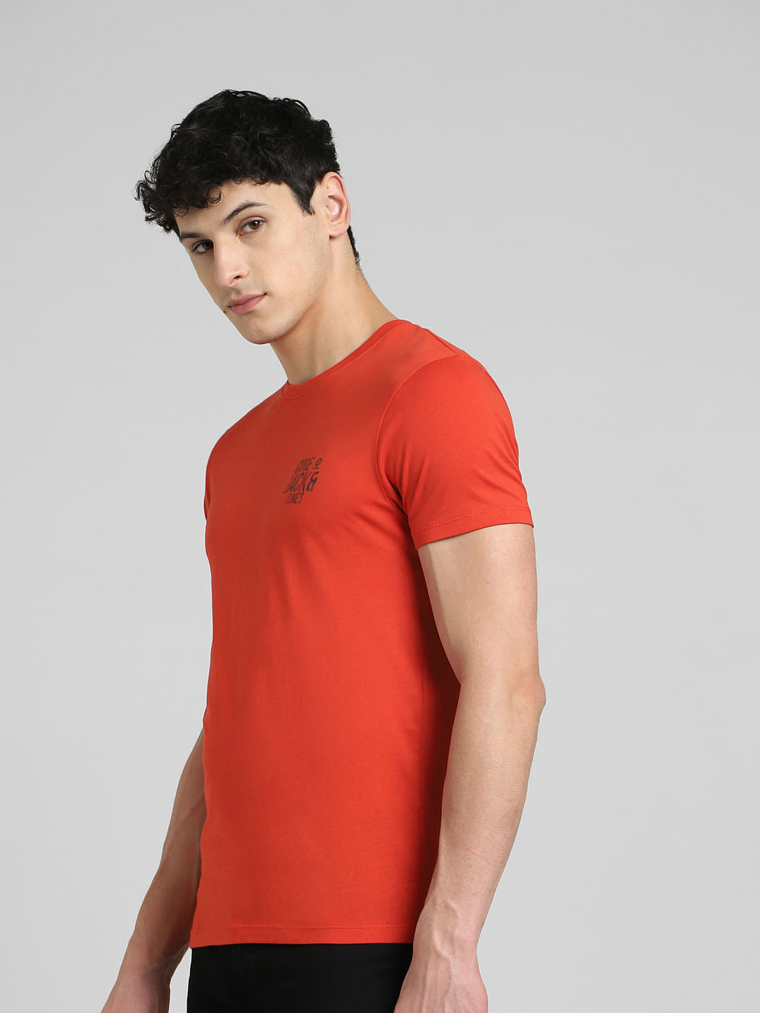 Red Crew Neck T-shirt