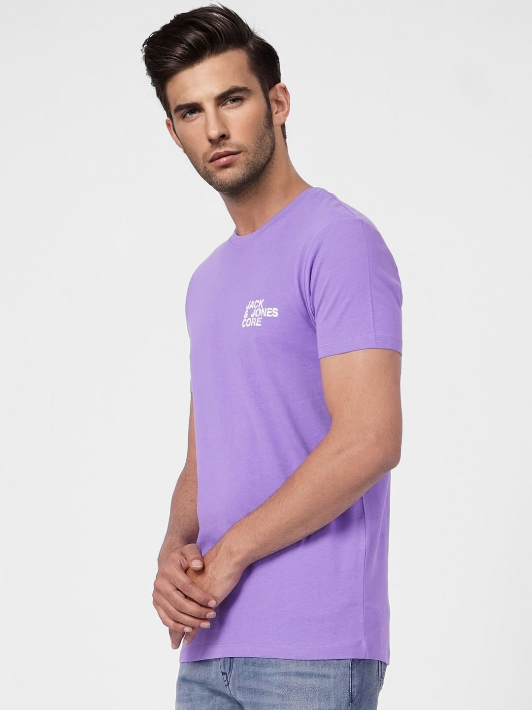 Purple Crew Neck T-shirt