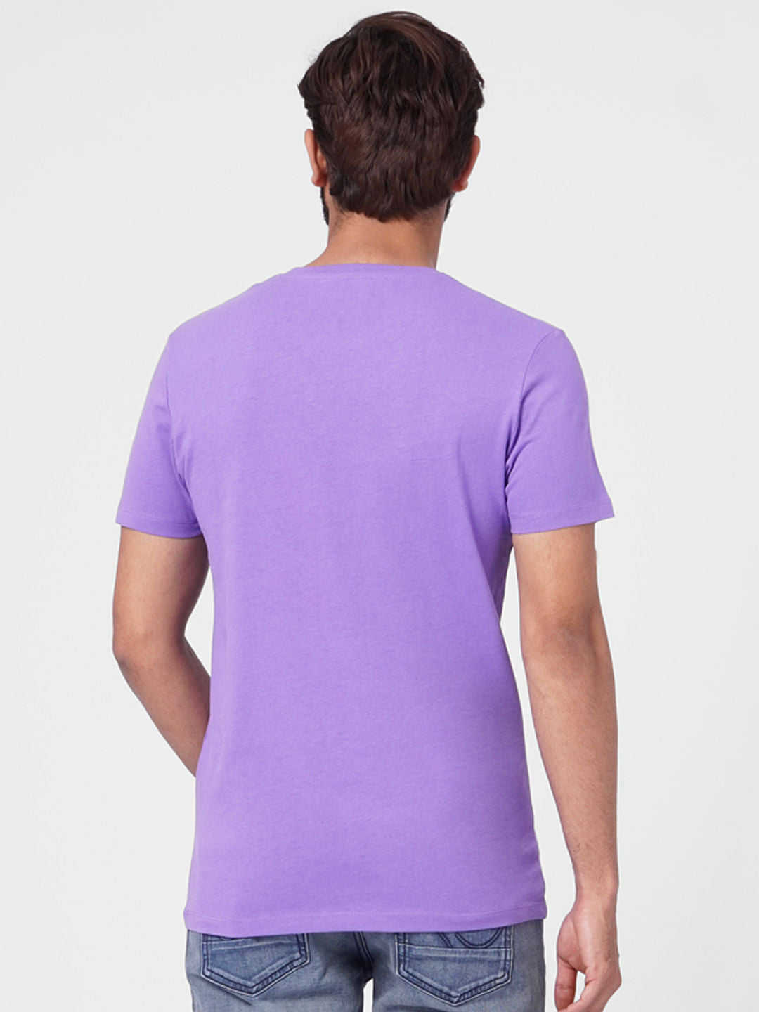 Purple Crew Neck T-shirt