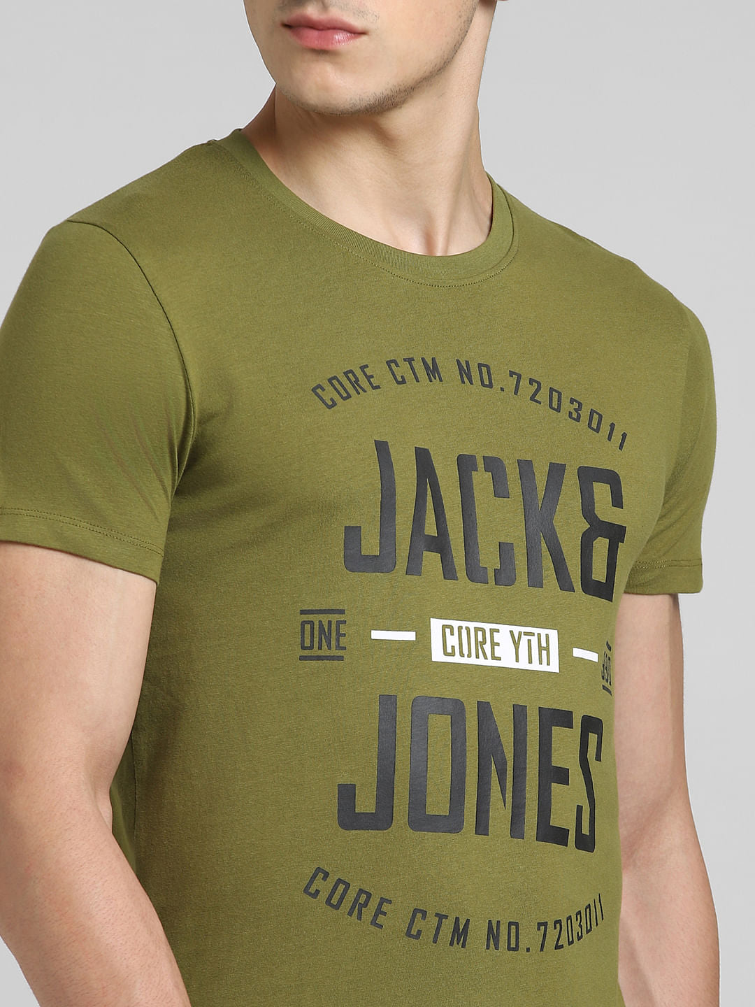 Green Graphic Print Crew Neck T-shirt
