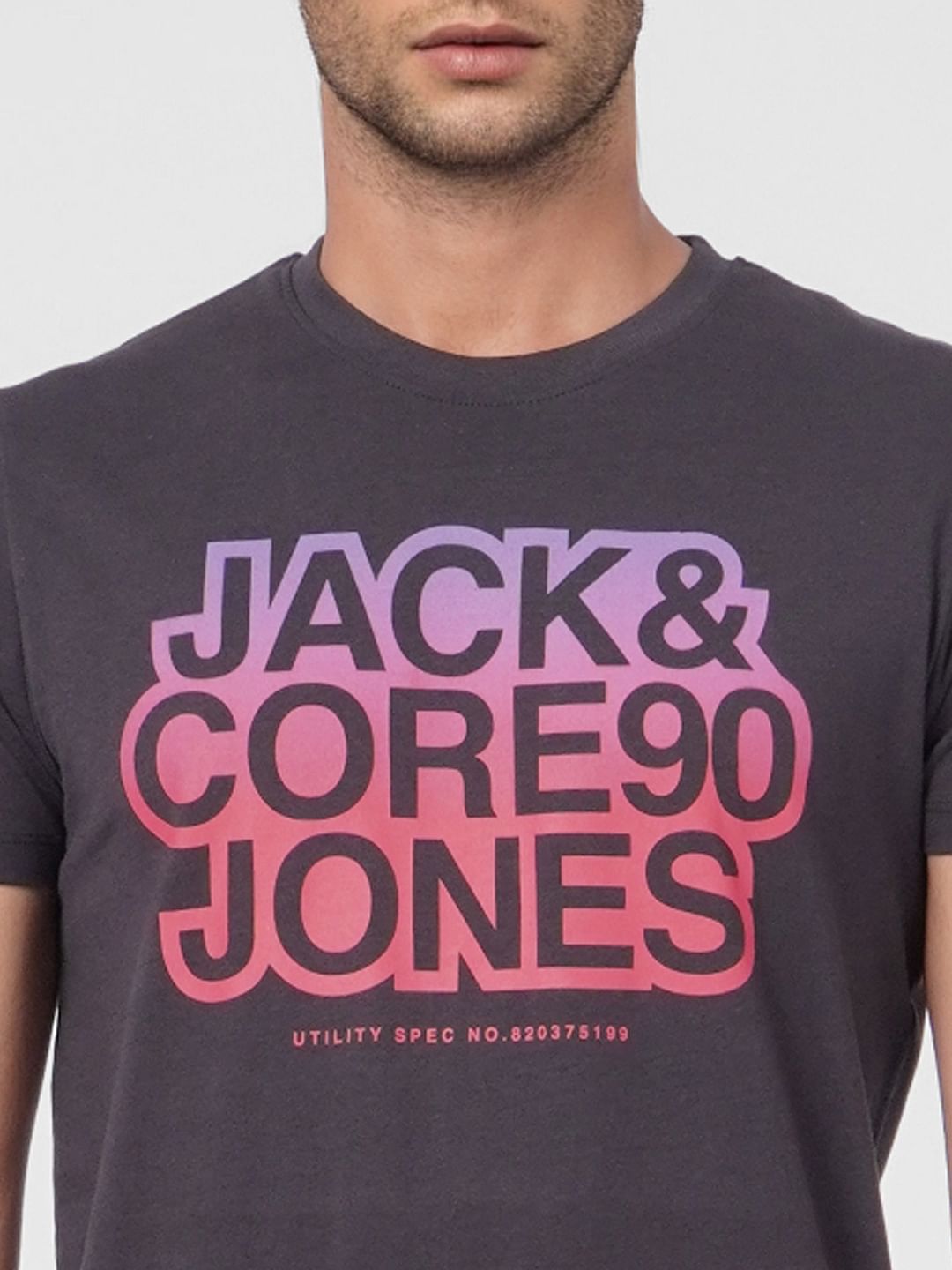 Black Graphic Print Crew Neck T-shirt
