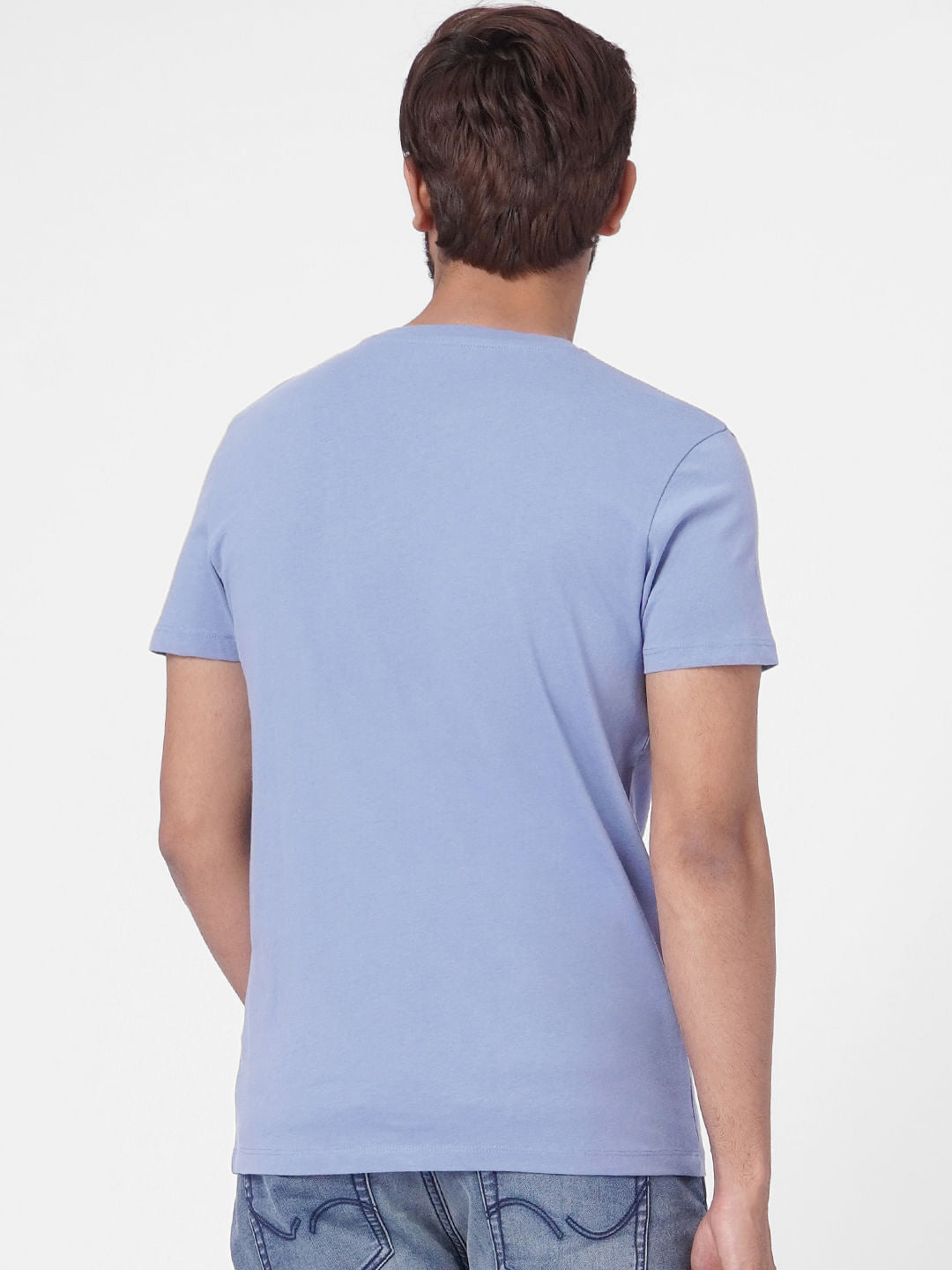 Blue Crew Neck T-shirt