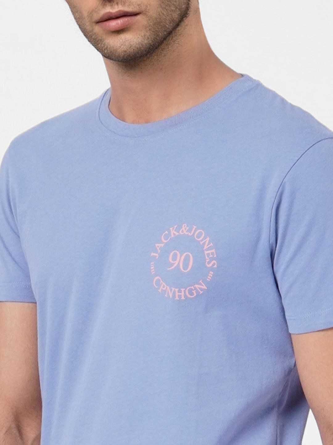 Blue Crew Neck T-shirt