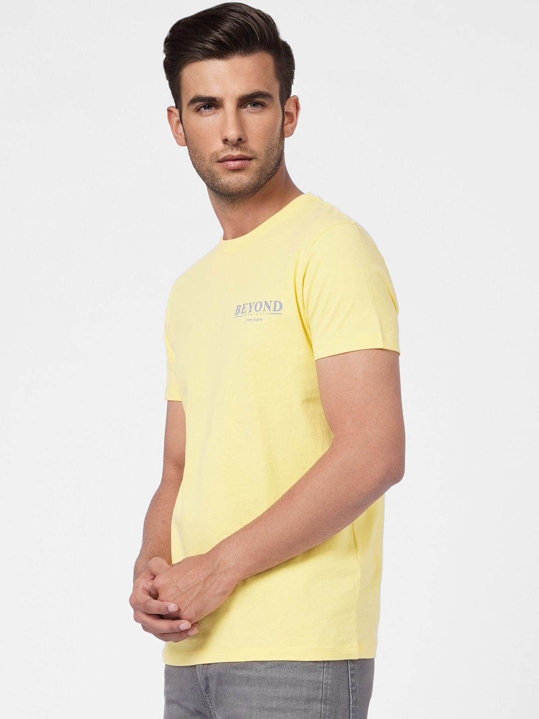 Yellow Crew Neck T-shirt