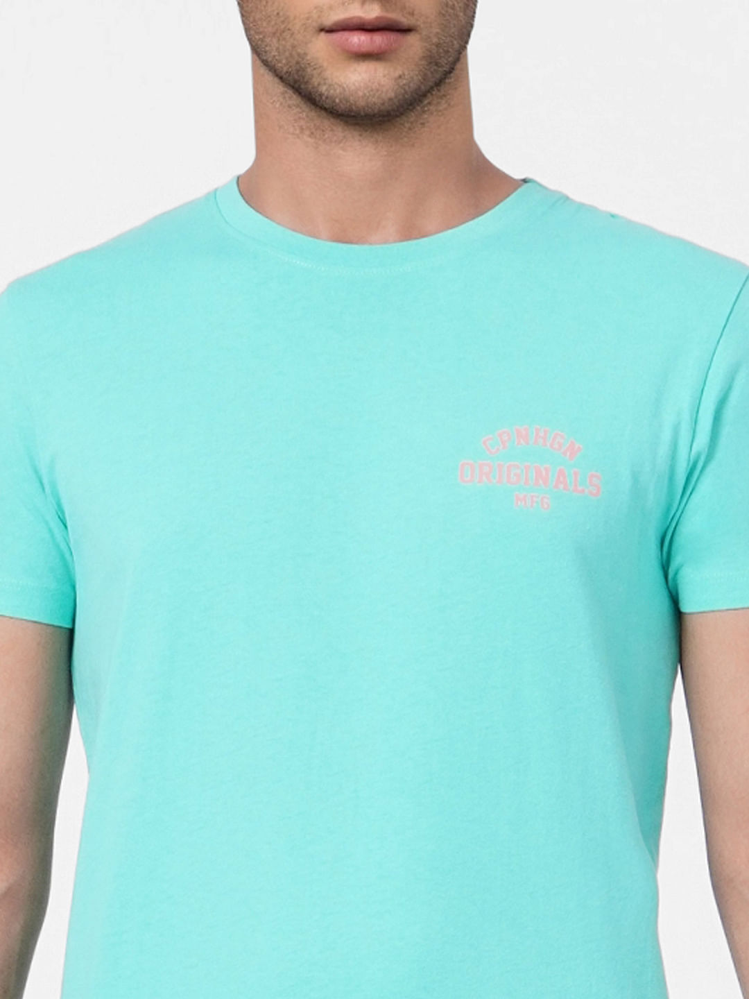 Blue Crew Neck T-shirt