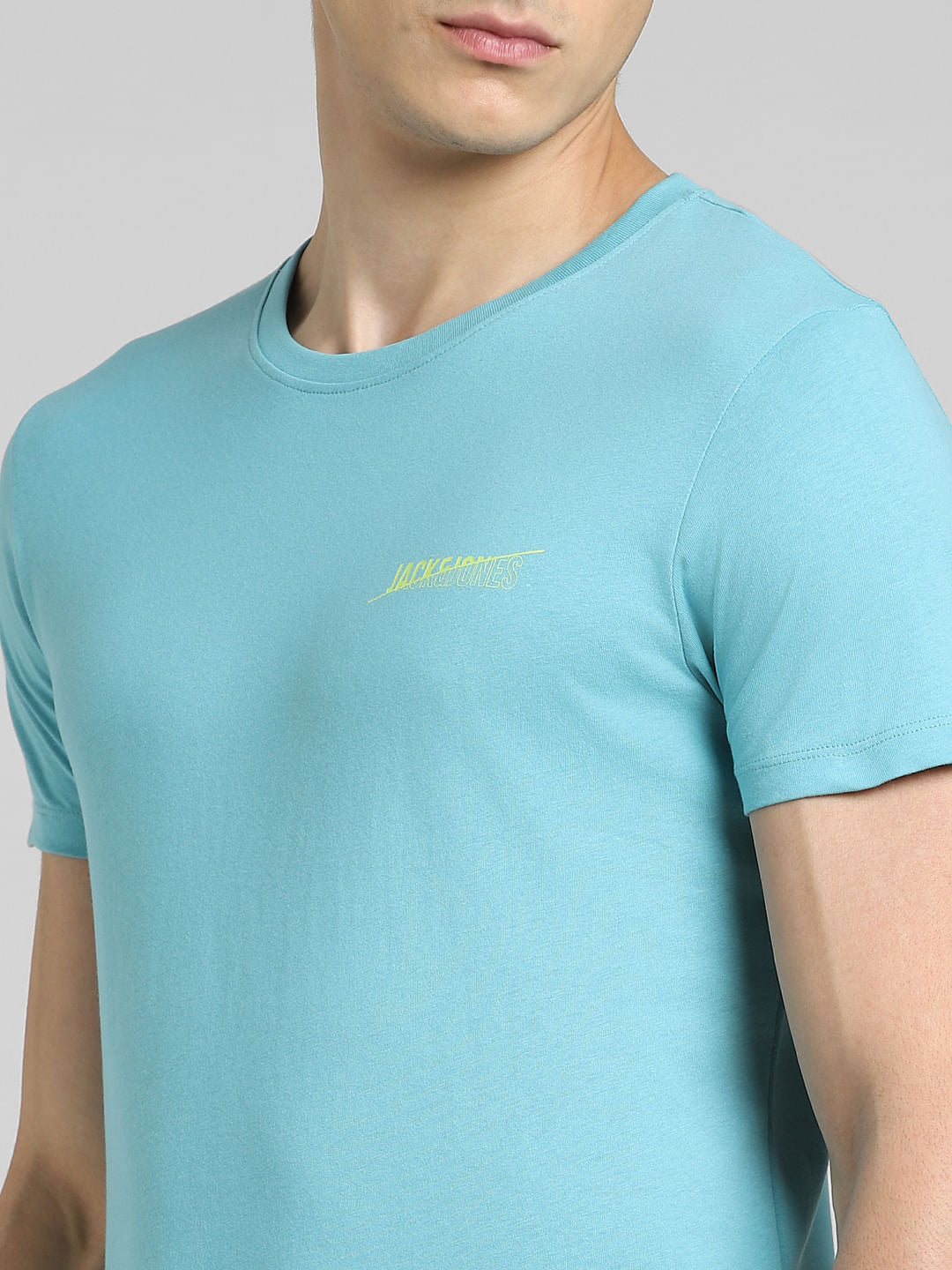 Blue Crew Neck T-shirt