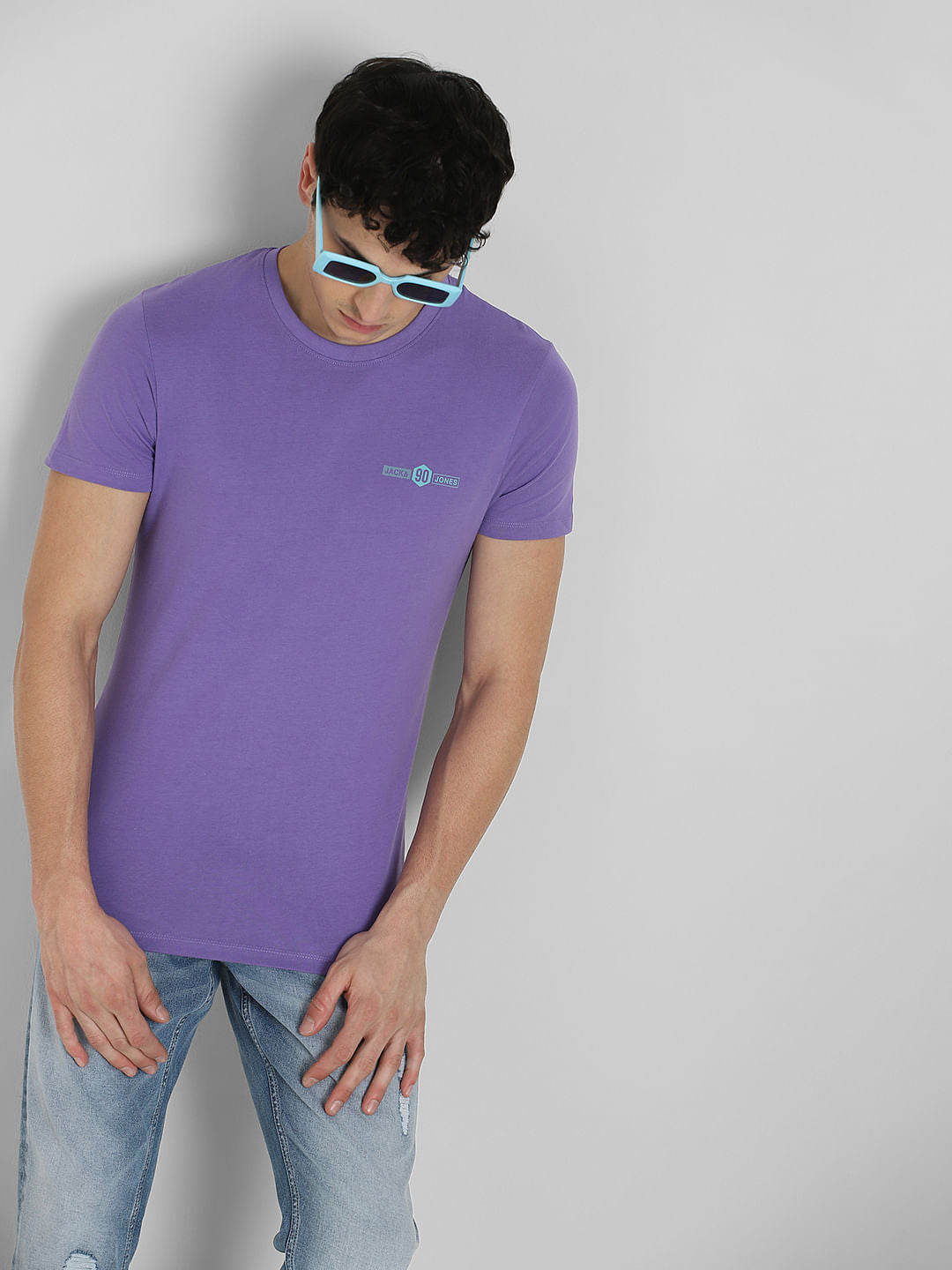 Purple Crew Neck T-shirt