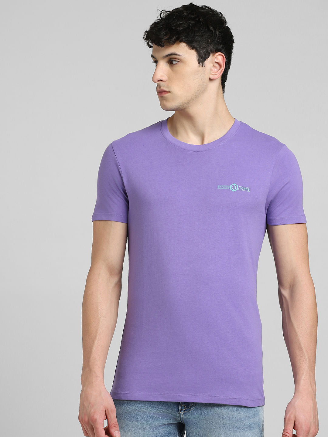 Purple Crew Neck T-shirt