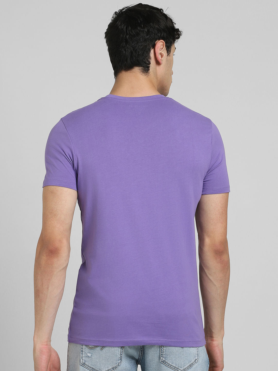 Purple Crew Neck T-shirt