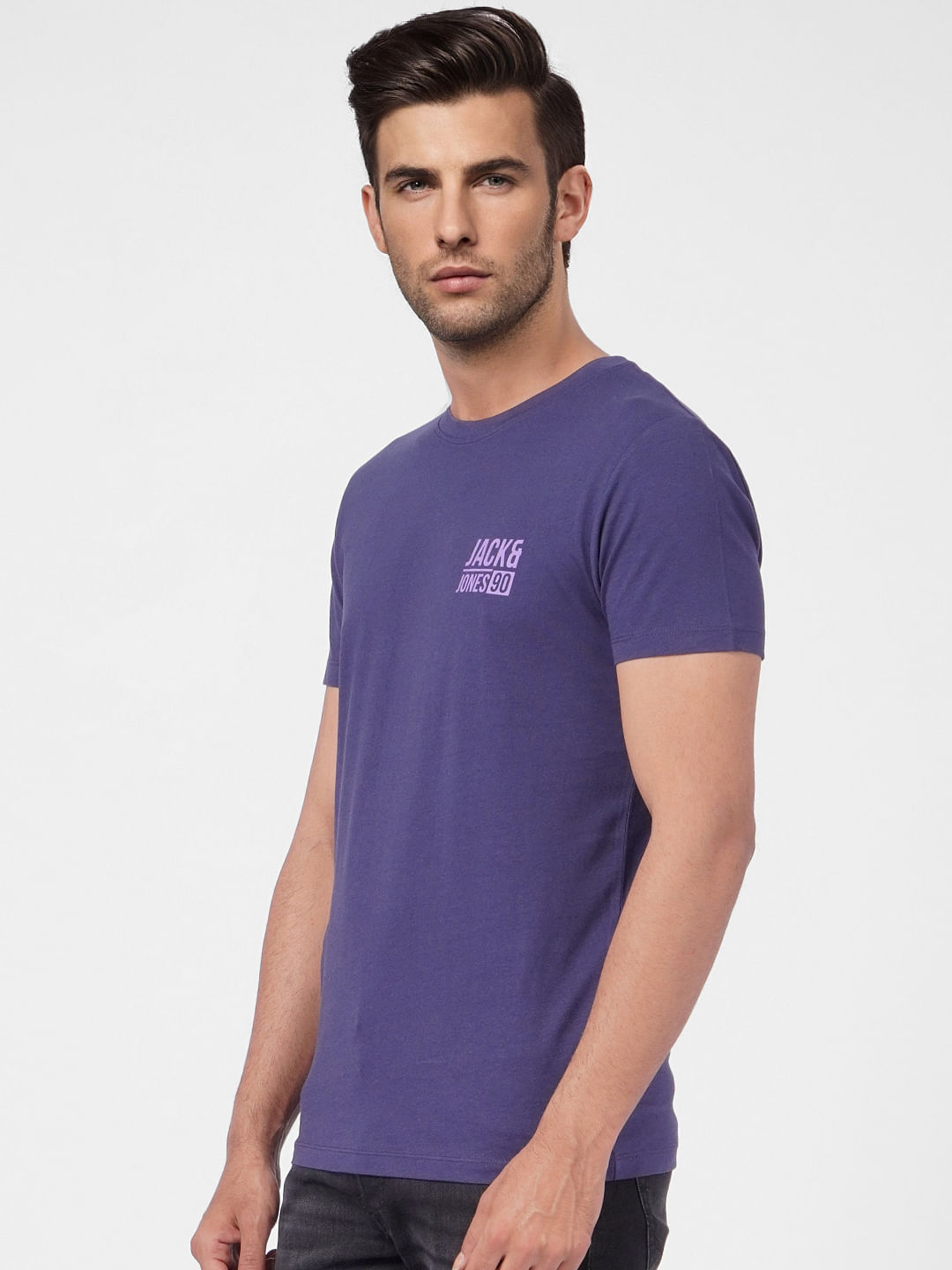 Dark Blue Vertical Stripe T-shirt