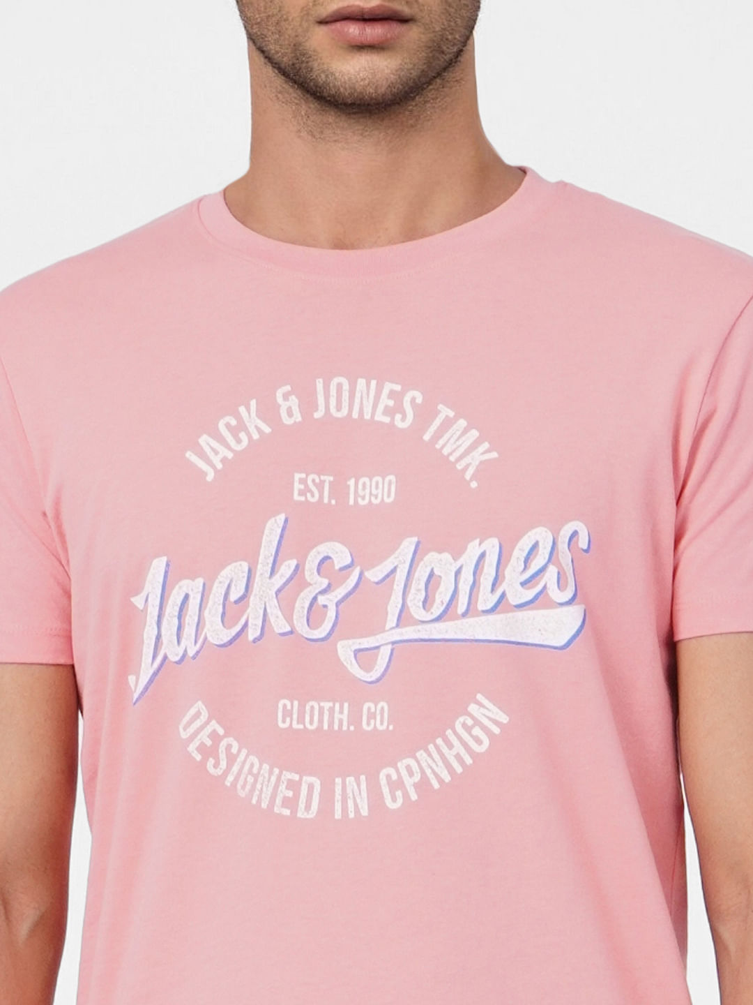 Pink Graphic Print Crew Neck T-shirt