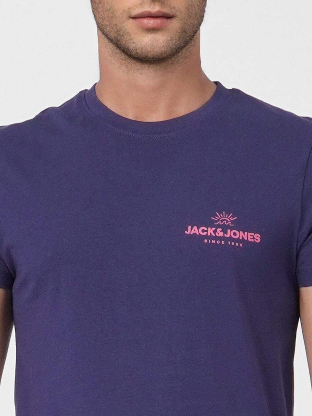 Blue Crew Neck T-shirt